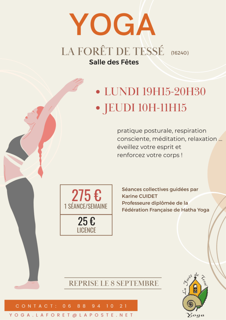 Programme 2025-2026 des séances de Sâdhaka avec le Foyer Rural de la Forêt de Tessé
